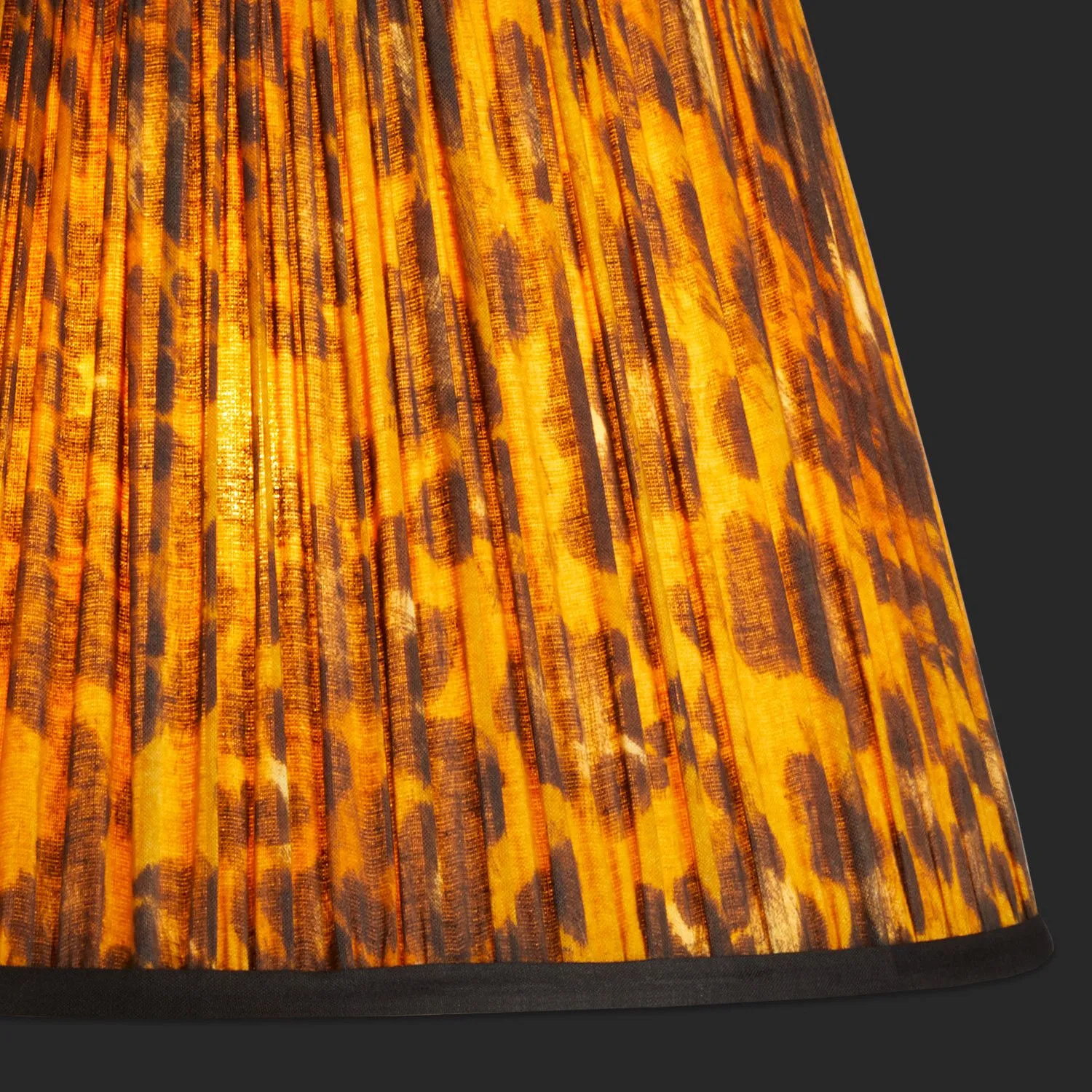 14cm tall tapered shade in classic Leopard Love by Matthew Williamson