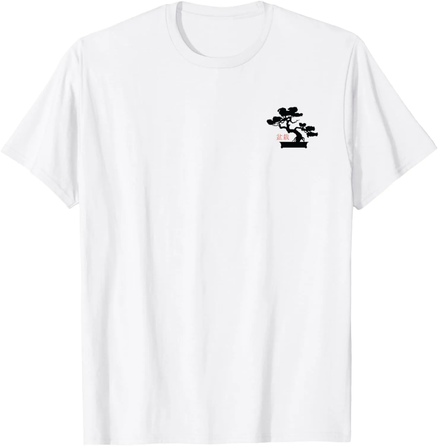 Bonsai Tree Japanese Minimalist Design Pocket Bonsai T-Shirt