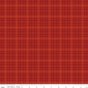Christmas is in Town - Plaid in Red - Sandy Gervais - C14746-RED - Half Yard