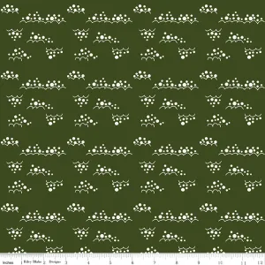 Christmas is in Town - Snowballs in Dark Green - Sandy Gervais - C14749-DKGREEN - Half Yard
