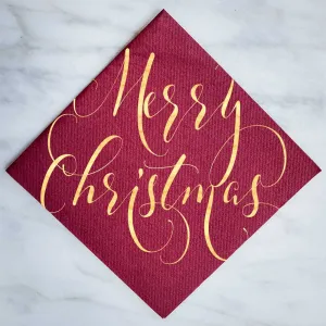 Colored Linen-Like Holiday Napkins