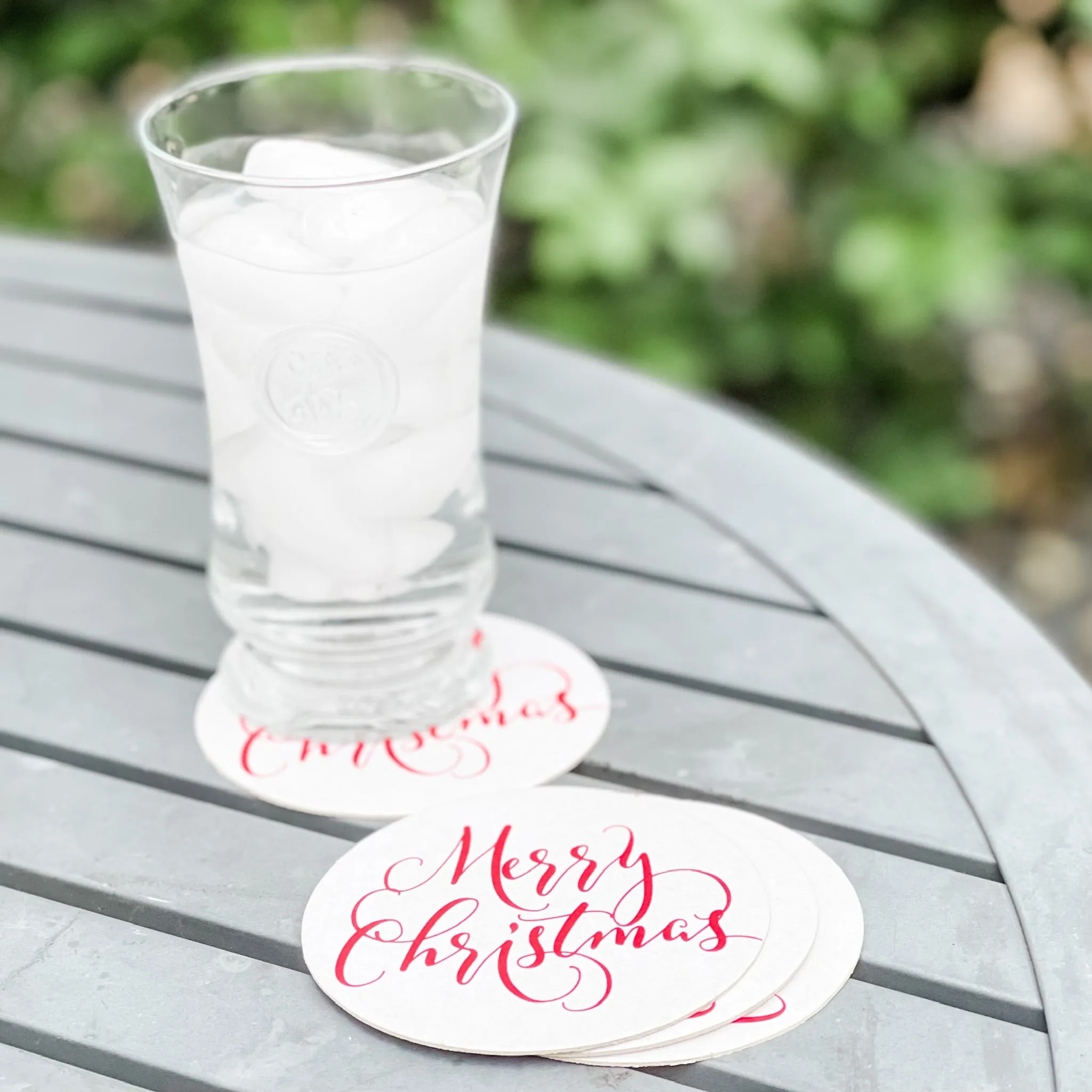 Custom Merry Christmas Coasters