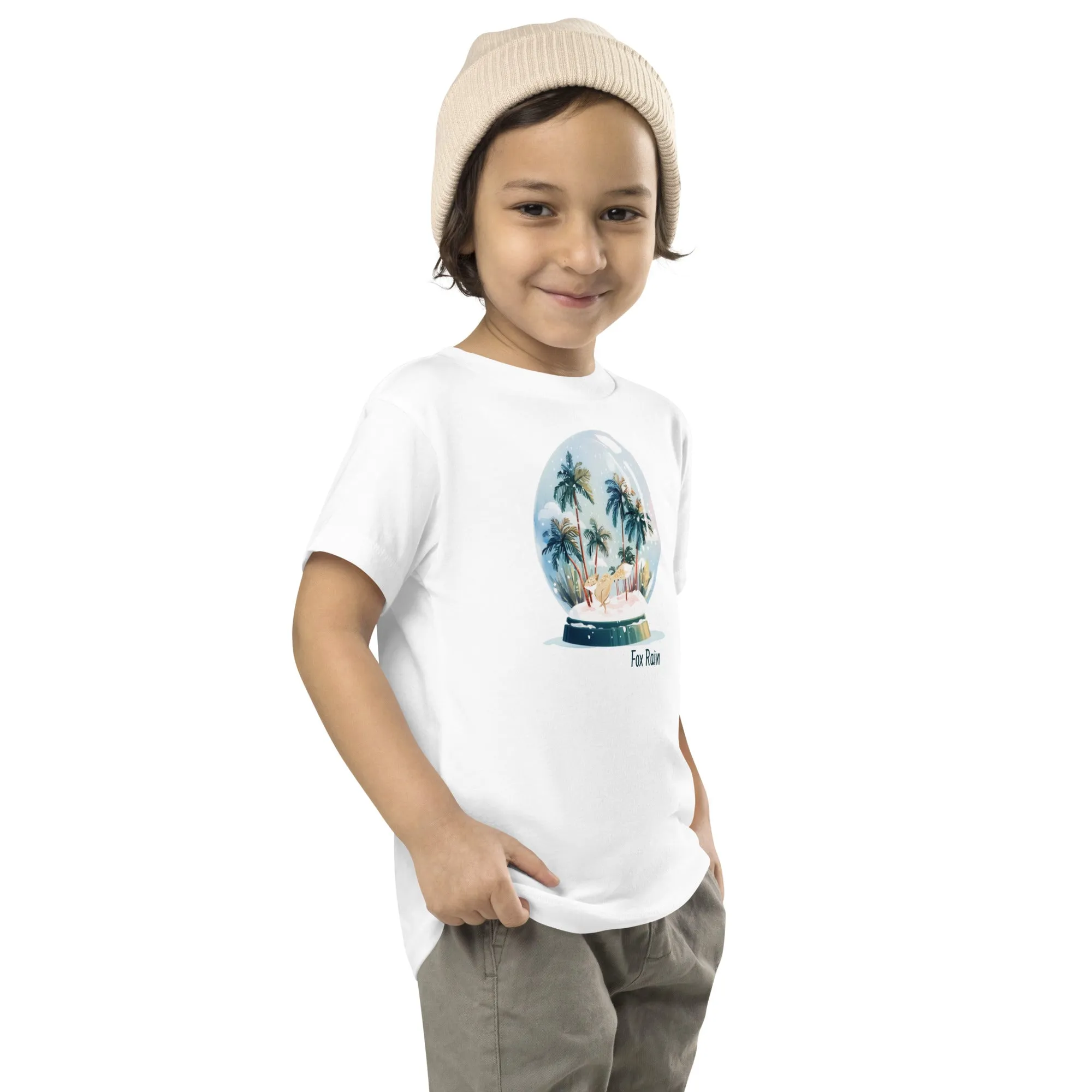 Fox Snow Globe- Toddler Short Sleeve Tee