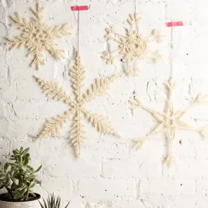 Giant Crocheted Snowflake Kit