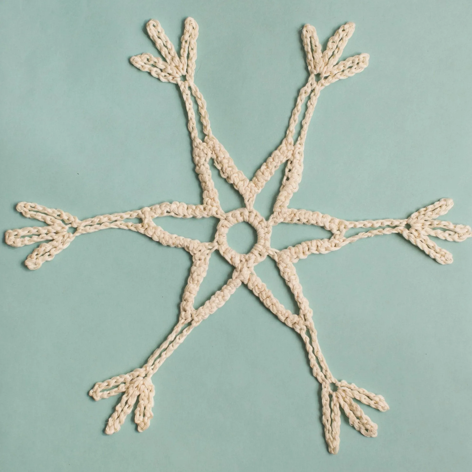 Giant Crocheted Snowflake Kit