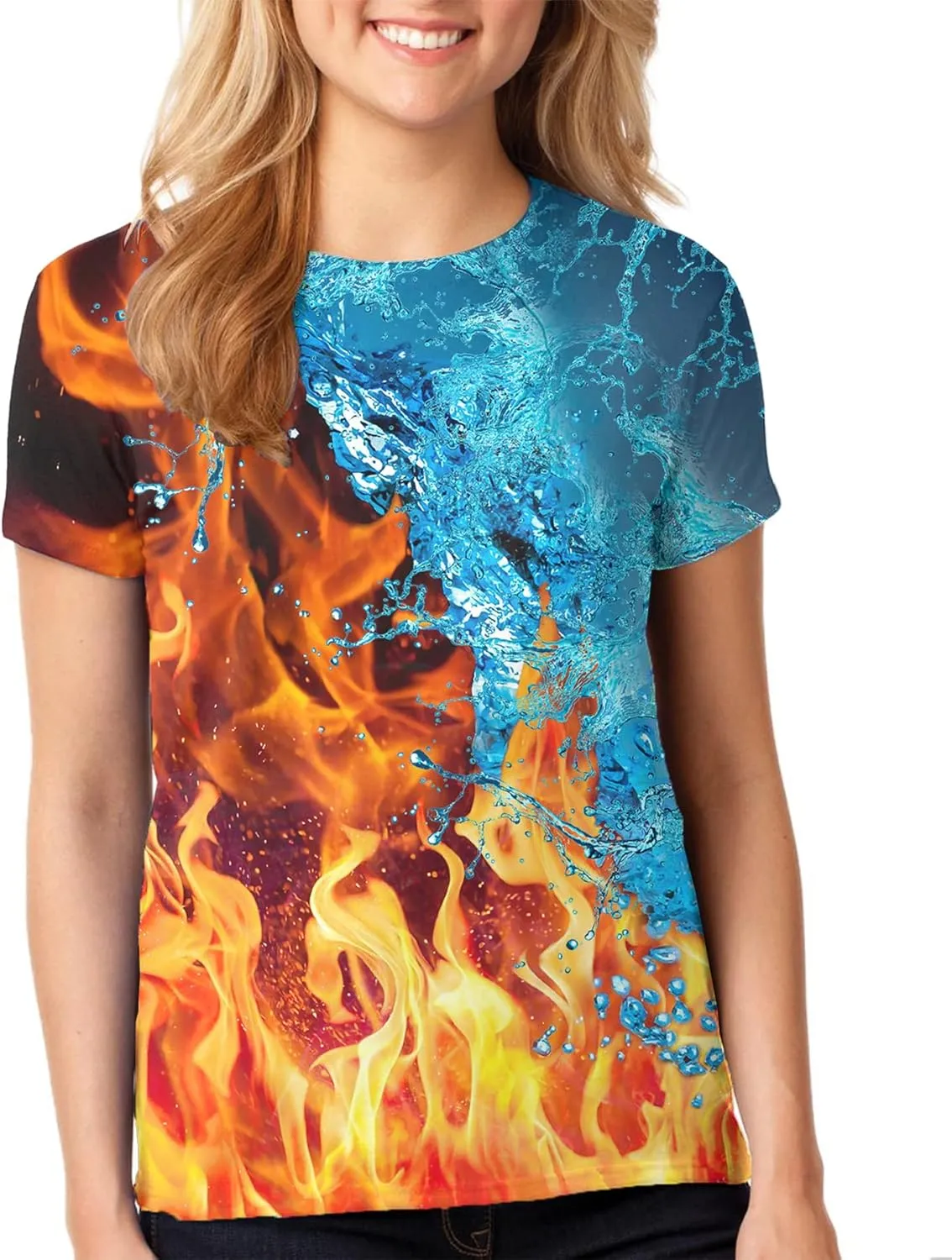 LAIDIPAS Unisex T-Shirt for Men and Women 3D Graphic Tee Adult Novelty Shirt Size S-XXL