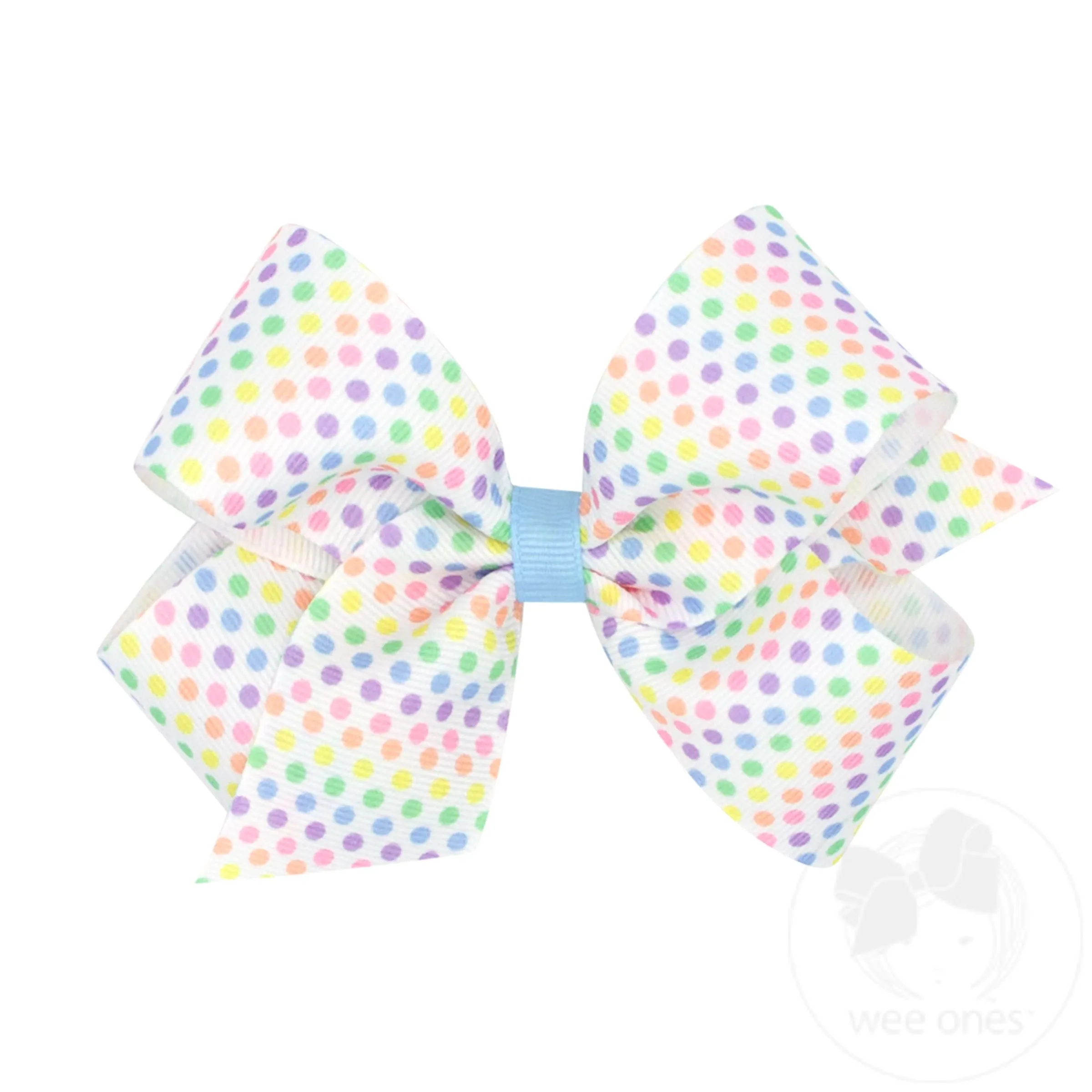 Medium Grosgrain Easter-themed Print Girls Hair Bow