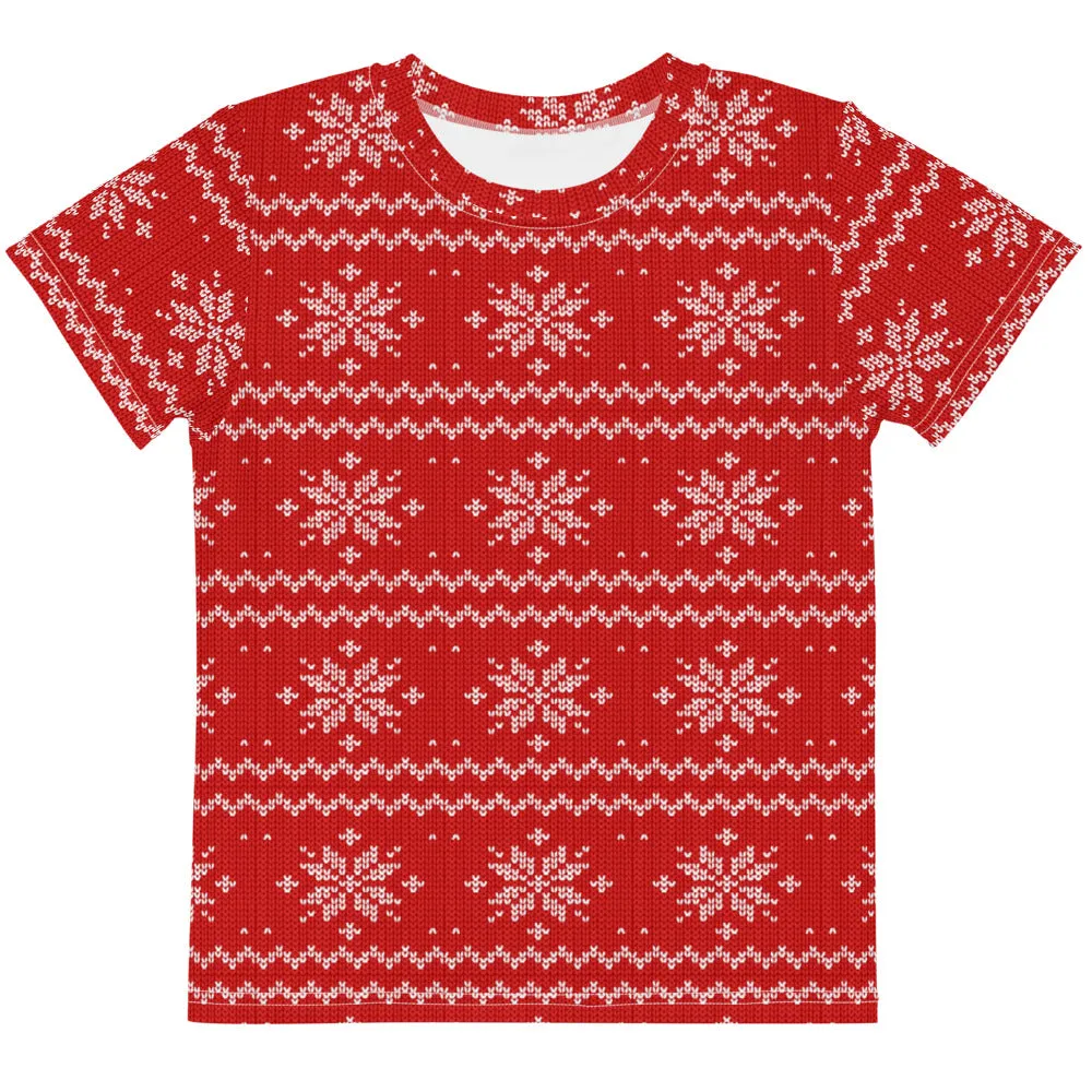 Ornament Snowflake Kids crew neck t-shirt
