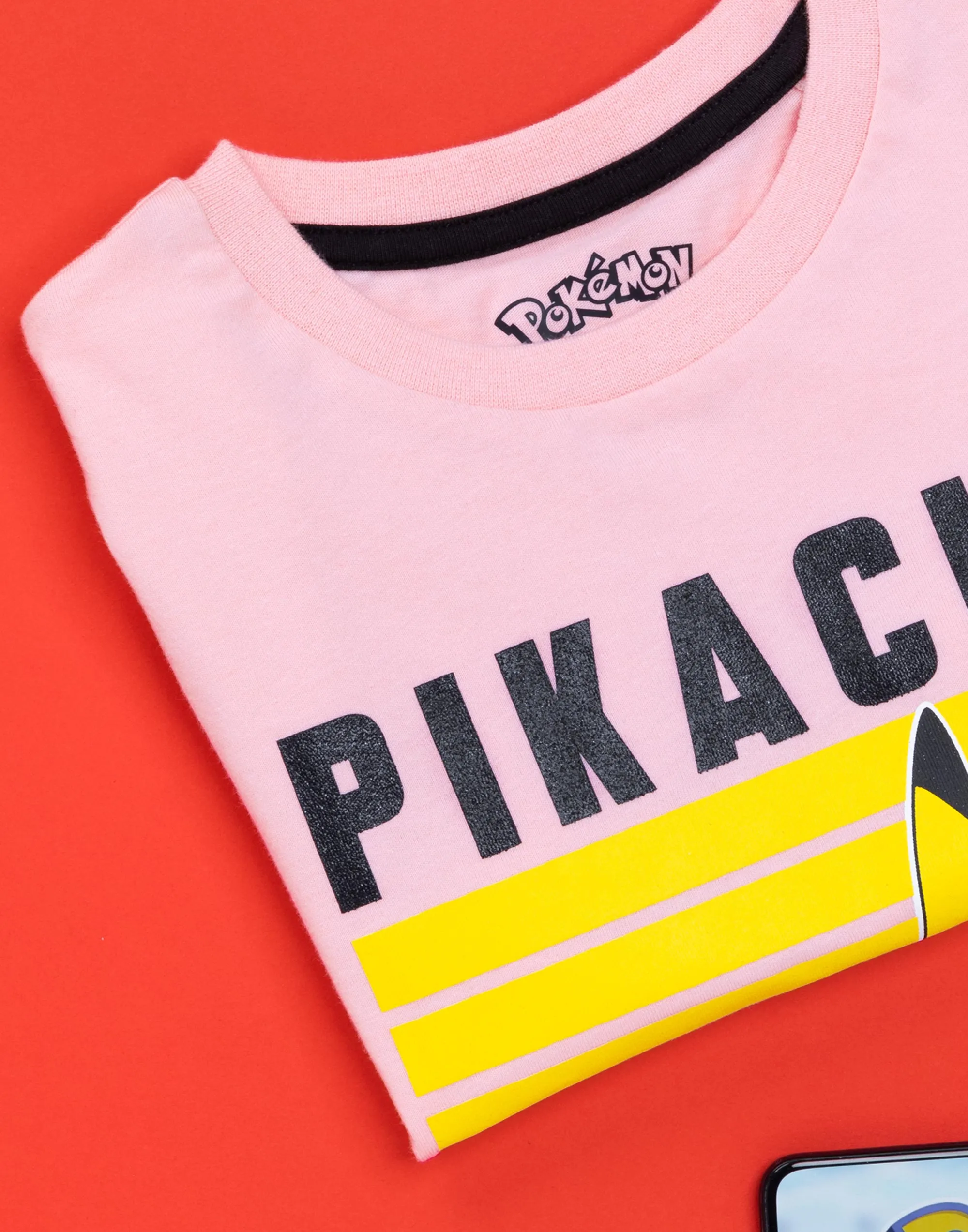 Pokemon T-Shirt For Girls  Pikachu Character - Pink