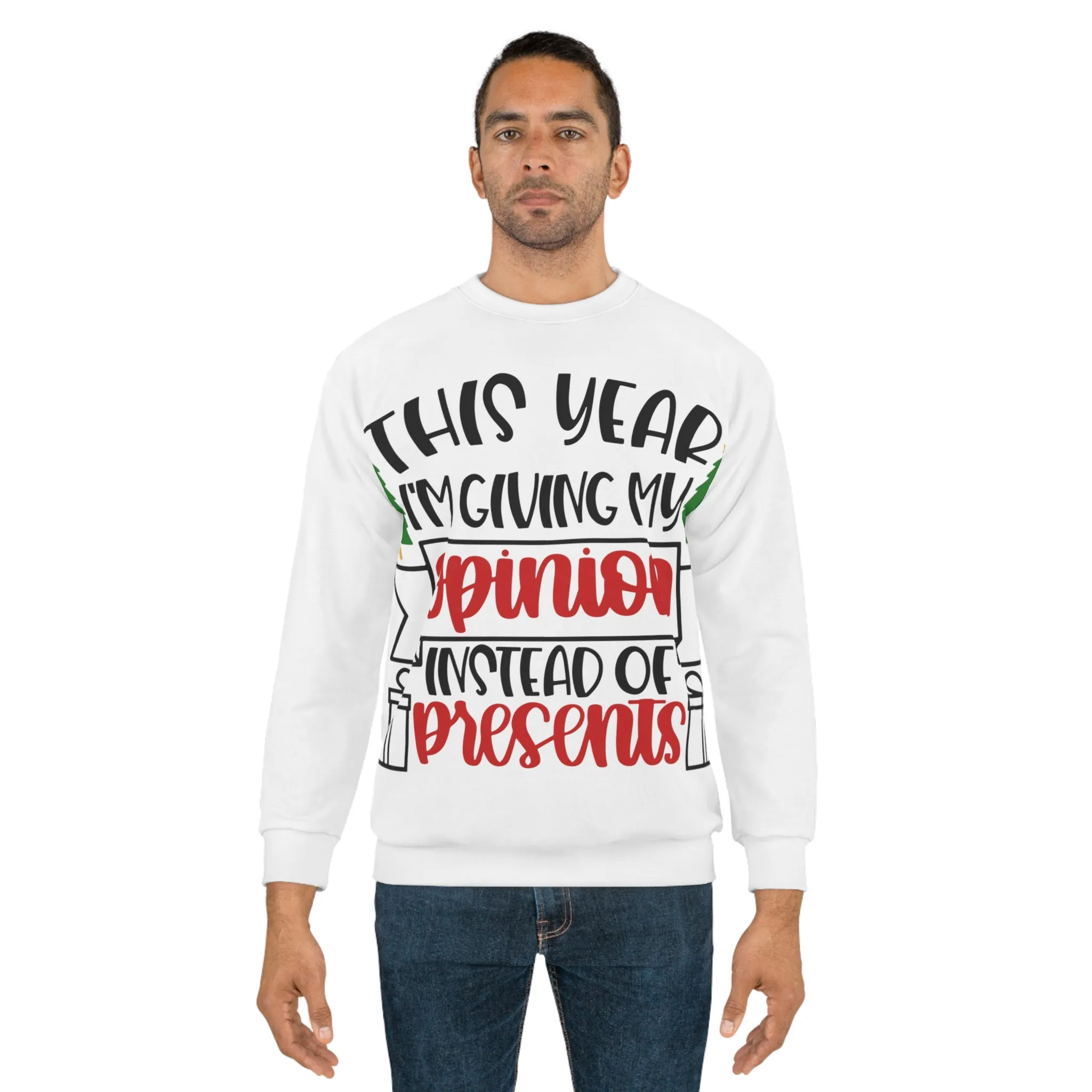 This Year I'm Giving My Opinion T-Shirt, Sarcastic Christmas Tee, Funny Christmas Tee, Xmas Party Tee, Xmas Shirts, Holiday T-shirt
